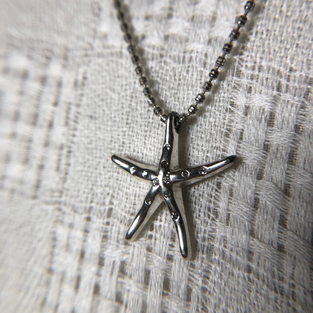 3/$10 Silver Starfish Necklace